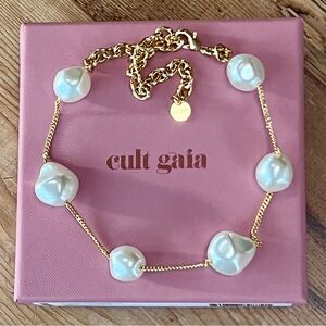 🌺🎉HP🎉🌺 NWT Cult Gaia Andie Pearl Choker Necklace